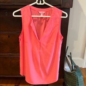 Lilly Pulitzer Silk V-Neck Sleeveless Blouse